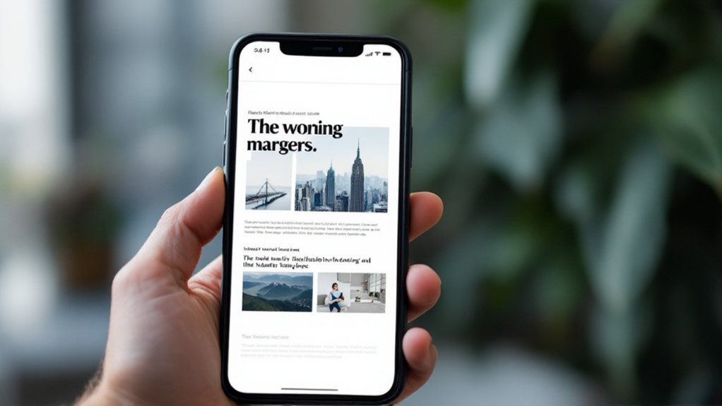 mobile friendly content layouts